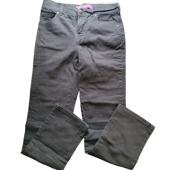 Gloria Vanderbilt 4p straight leg black jeans - Picture 1 of 6